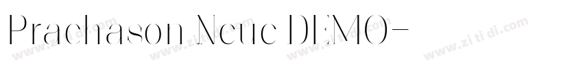 Prachason Neue DEMO字体转换